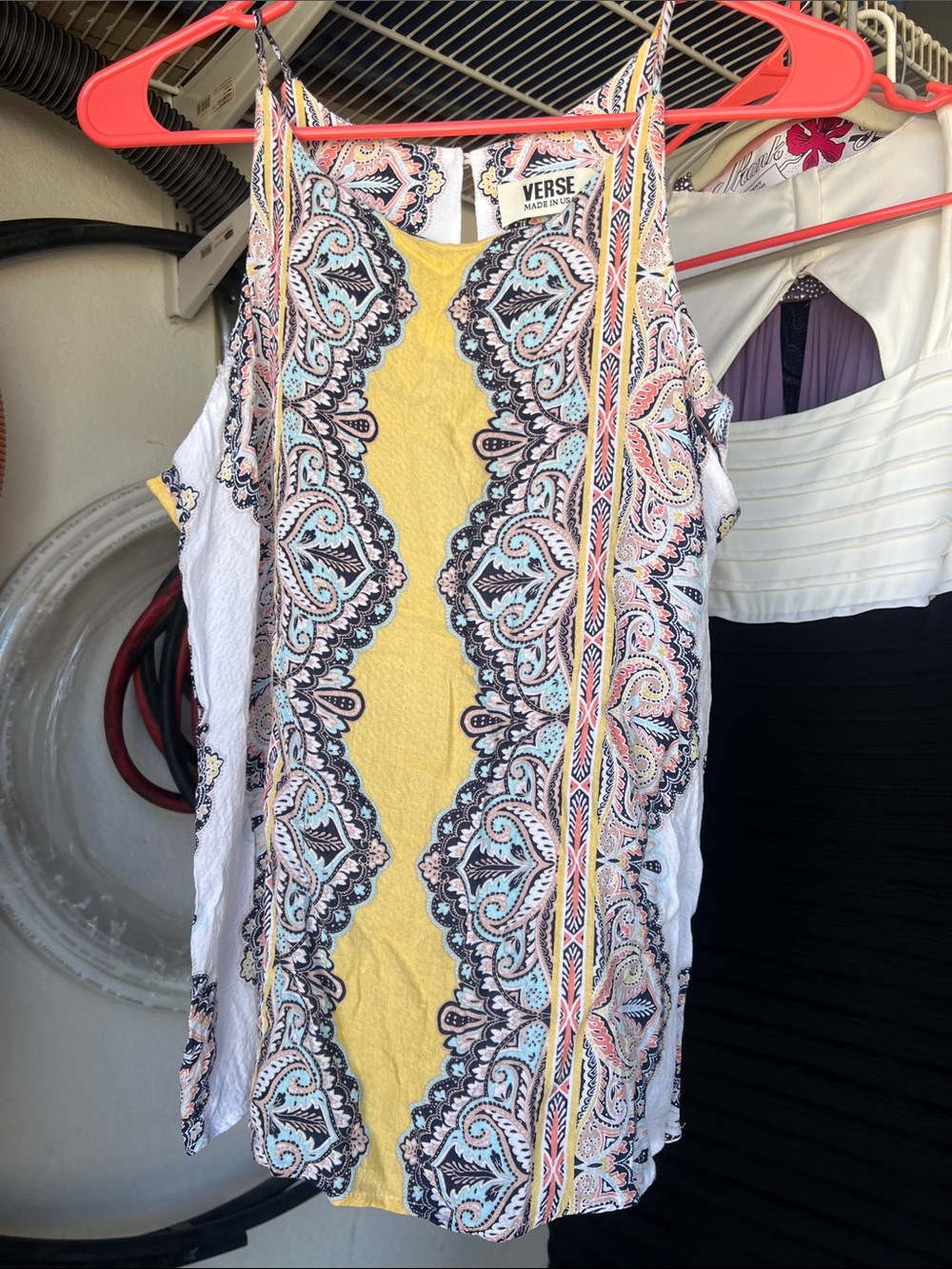 VERSE Yellow Paisley Print Women's Cami